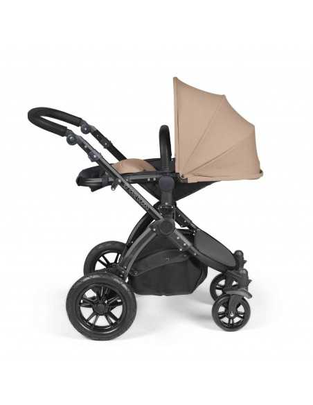 Ickle Bubba Stomp Luxe All-in-One Travel System With Isofix Base (Cirrus)-Black / Desert / Black Ickle Bubba