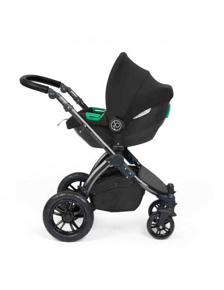 Ickle Bubba Stomp Luxe All-in-One Travel System With Isofix Base (Cirrus)-Black / Desert / Black Ickle Bubba