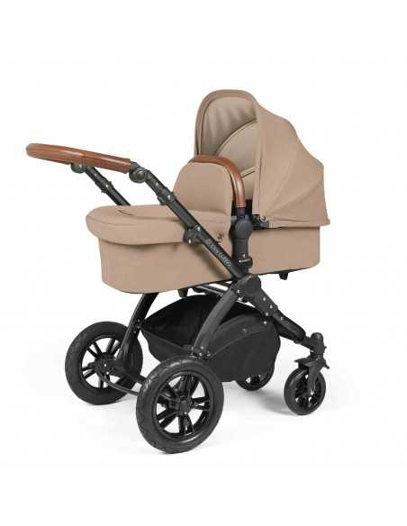 Ickle Bubba Stomp Luxe All-in-One Travel System With Isofix Base (Cirrus)-Black / Desert / Tan Ickle Bubba