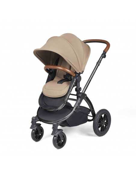 Ickle Bubba Stomp Luxe All-in-One Travel System With Isofix Base (Cirrus)-Black / Desert / Tan Ickle Bubba