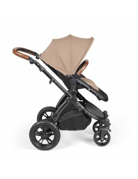 Ickle Bubba Stomp Luxe All-in-One Travel System With Isofix Base (Cirrus)-Black / Desert / Tan Ickle Bubba