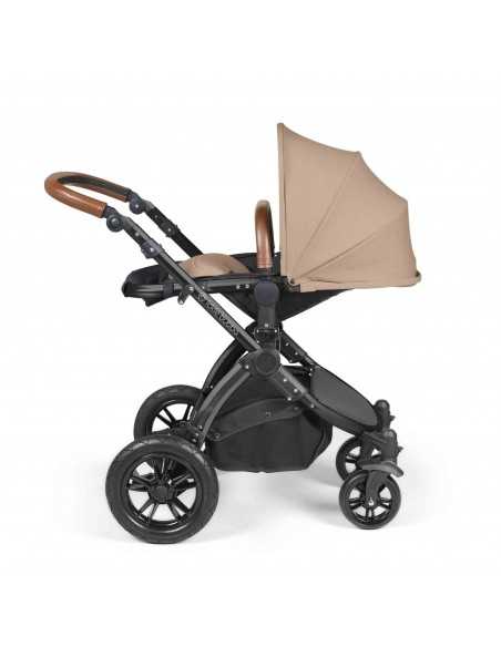 Ickle Bubba Stomp Luxe All-in-One Travel System With Isofix Base (Cirrus)-Black / Desert / Tan Ickle Bubba