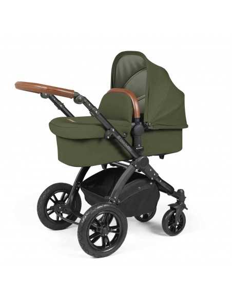 Ickle Bubba Stomp Luxe All-in-One Travel System With Isofix Base (Cirrus)-Black / Midnight / Tan Ickle Bubba