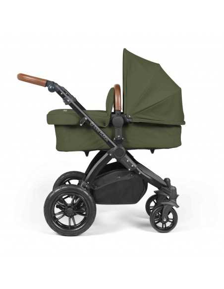 Ickle Bubba Stomp Luxe All-in-One Travel System With Isofix Base (Cirrus)-Black / Midnight / Tan Ickle Bubba