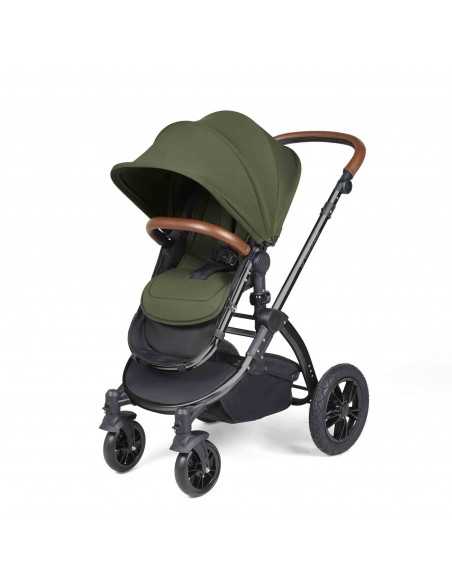 Ickle Bubba Stomp Luxe All-in-One Travel System With Isofix Base (Cirrus)-Black / Midnight / Tan Ickle Bubba