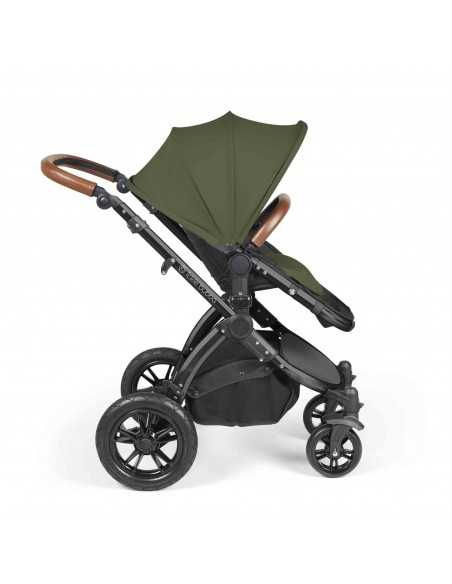 Ickle Bubba Stomp Luxe All-in-One Travel System With Isofix Base (Cirrus)-Black / Midnight / Tan Ickle Bubba