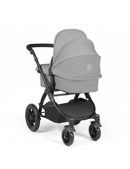 Ickle Bubba Stomp Luxe All in One Travel System With Isofix Base (Cirrus)-Black / Pearl Grey / Black Ickle Bubba