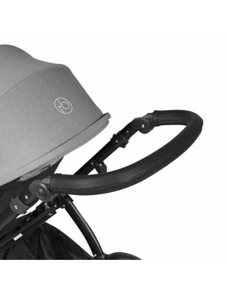 Ickle Bubba Stomp Luxe All in One Travel System With Isofix Base (Cirrus)-Black / Pearl Grey / Black Ickle Bubba