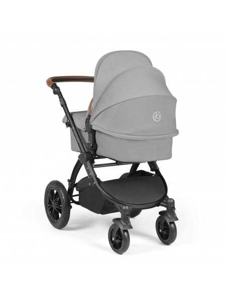 Ickle Bubba Stomp Luxe All-in-One Travel System With Isofix Base (Cirrus)-Black / Pearl Grey / Tan Ickle Bubba