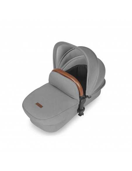 Ickle Bubba Stomp Luxe All-in-One Travel System With Isofix Base (Cirrus)-Black / Pearl Grey / Tan Ickle Bubba