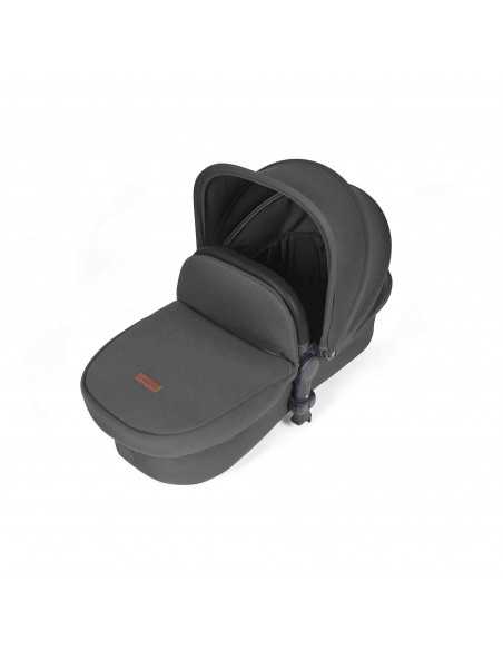 Ickle Bubba Stomp Luxe All-in-One Travel System With Isofix Base (Cirrus)-Black / Charcoal Grey / Black Ickle Bubba