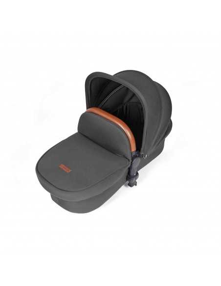 Ickle Bubba Stomp Luxe All-in-One Travel System With Isofix Base (Cirrus)-Black / Charcoal Grey / Tan Ickle Bubba