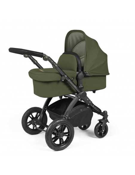 Ickle Bubba Stomp Luxe All in One Travel System With Isofix Base (Cirrus)-Black / Midnight / Black Ickle Bubba