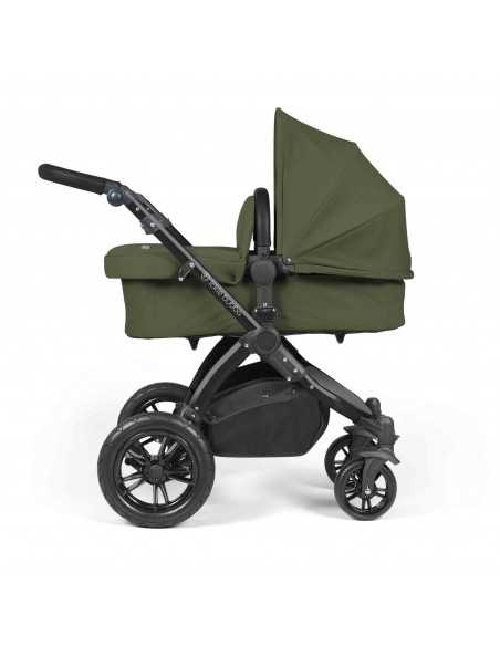 Ickle Bubba Stomp Luxe All in One Travel System With Isofix Base (Cirrus)-Black / Midnight / Black Ickle Bubba