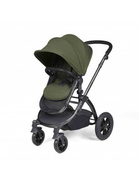 Ickle Bubba Stomp Luxe All in One Travel System With Isofix Base (Cirrus)-Black / Midnight / Black Ickle Bubba