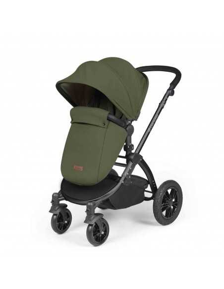 Ickle Bubba Stomp Luxe All in One Travel System With Isofix Base (Cirrus)-Black / Midnight / Black Ickle Bubba