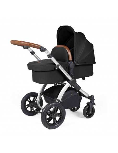 Ickle Bubba Stomp Luxe All in One Travel System With Isofix Base (Cirrus)-Silver / Woodland / Tan Ickle Bubba