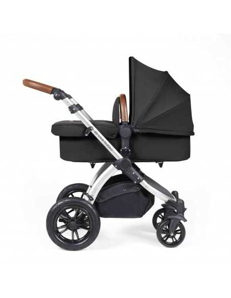 Ickle Bubba Stomp Luxe All in One Travel System With Isofix Base (Cirrus)-Silver / Woodland / Tan Ickle Bubba