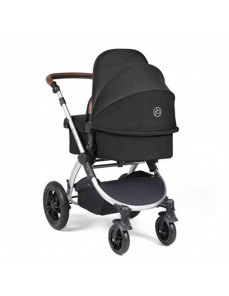 Ickle Bubba Stomp Luxe All in One Travel System With Isofix Base (Cirrus)-Silver / Woodland / Tan Ickle Bubba