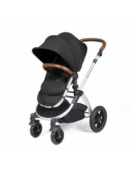 Ickle Bubba Stomp Luxe All in One Travel System With Isofix Base (Cirrus)-Silver / Woodland / Tan Ickle Bubba