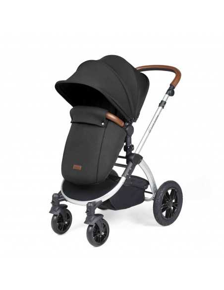 Ickle Bubba Stomp Luxe All in One Travel System With Isofix Base (Cirrus)-Silver / Woodland / Tan Ickle Bubba