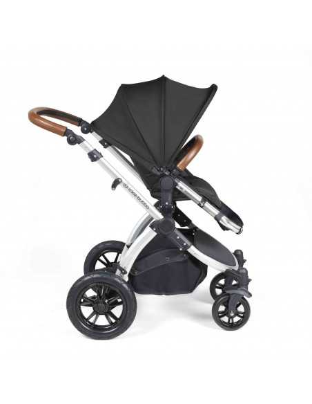 Ickle Bubba Stomp Luxe All in One Travel System With Isofix Base (Cirrus)-Silver / Woodland / Tan Ickle Bubba