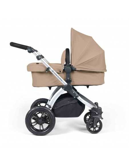 Ickle Bubba Stomp Luxe All in One Travel System With Isofix Base (Cirrus)-Silver / Desert / Black Ickle Bubba