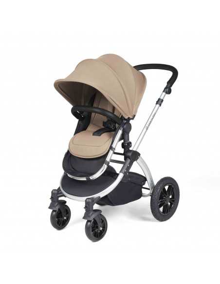 Ickle Bubba Stomp Luxe All in One Travel System With Isofix Base (Cirrus)-Silver / Desert / Black Ickle Bubba