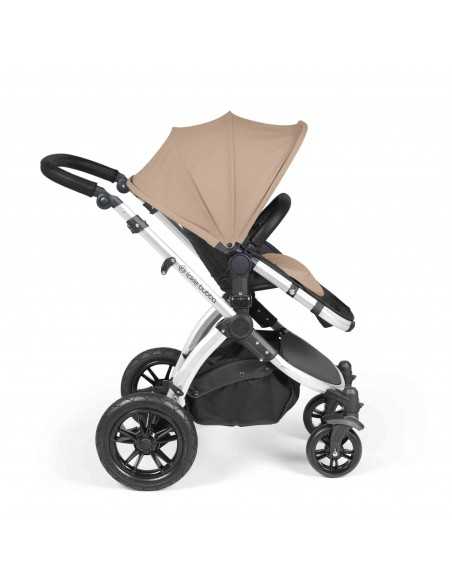 Ickle Bubba Stomp Luxe All in One Travel System With Isofix Base (Cirrus)-Silver / Desert / Black Ickle Bubba