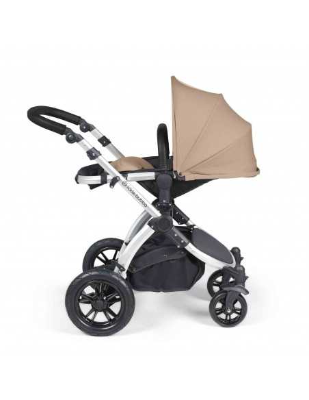 Ickle Bubba Stomp Luxe All in One Travel System With Isofix Base (Cirrus)-Silver / Desert / Black Ickle Bubba