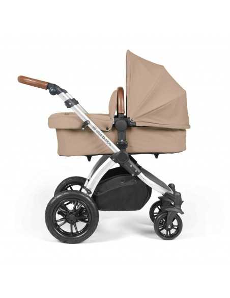 Ickle Bubba Stomp Luxe All in One Travel System With Isofix Base (Cirrus)-Silver / Desert / Tan Ickle Bubba