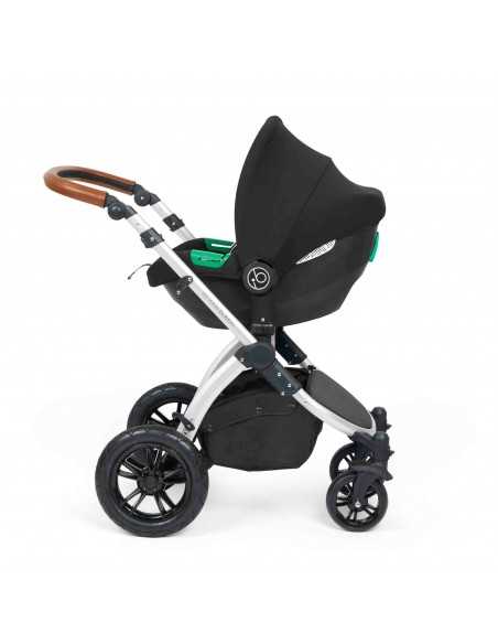 Ickle Bubba Stomp Luxe All in One Travel System With Isofix Base (Cirrus)-Silver / Desert / Tan Ickle Bubba