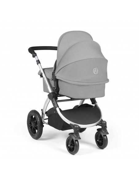 Ickle Bubba Stomp Luxe All in One Travel System With Isofix Base (Cirrus)-Silver / Pearl Grey / Black Ickle Bubba