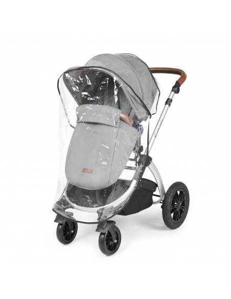 Ickle Bubba Stomp Luxe All in One Travel System With Isofix Base (Cirrus)-Silver / Pearl Grey / Tan Ickle Bubba