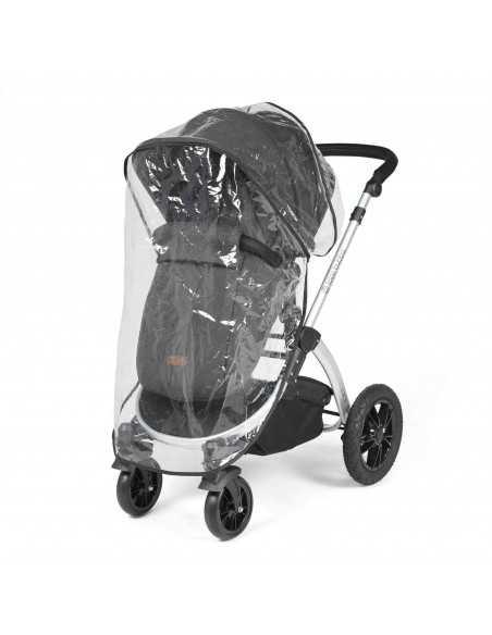 Ickle Bubba Stomp Luxe All in One Travel System With Isofix Base (Cirrus)-Silver / Charcoal Grey / Black Ickle Bubba