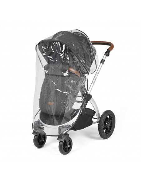 Ickle Bubba Stomp Luxe All in One Travel System With Isofix Base (Cirrus)-Silver / Charcoal Grey / Tan Ickle Bubba