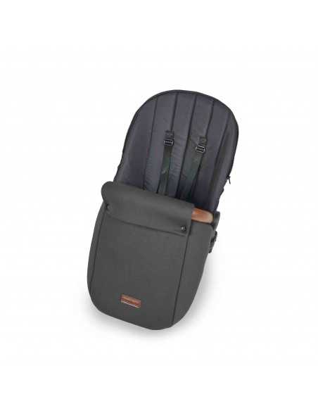 Ickle Bubba Stomp Luxe All in One Travel System With Isofix Base (Cirrus)-Silver / Charcoal Grey / Tan Ickle Bubba