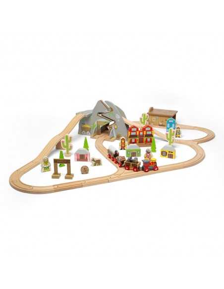 Bigjigs Rail Saloon Tunnel-Brown Bigjigs Toys