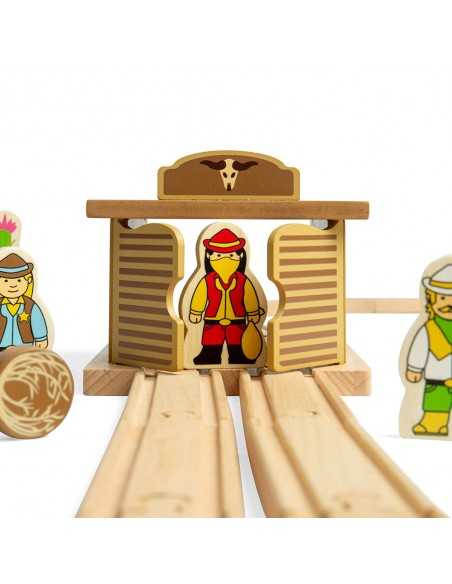 Bigjigs Rail Saloon Tunnel-Brown Bigjigs Toys