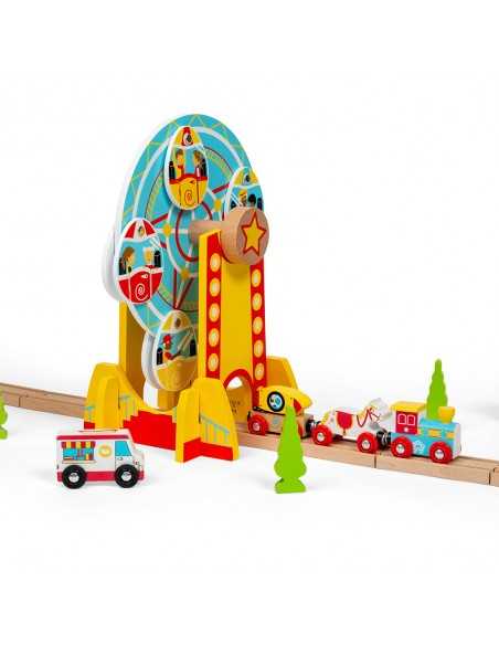 Bigjigs Rail Ferris Wheel-Multicolour Bigjigs Toys