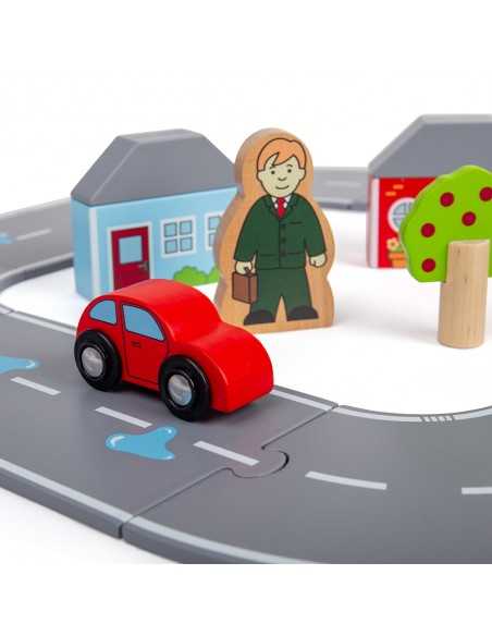 Bigjigs Rail Figure of 8 Roadway-Multicolour Bigjigs Toys