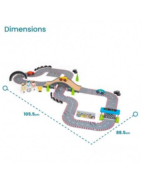 Bigjigs Rail Roadway Race Day-Multicolour Bigjigs Toys