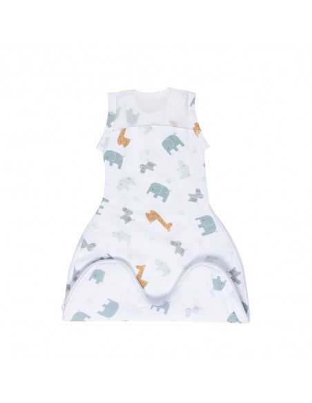 Purflo Swaddle To Sleep Bag 2.5 Tog 0-4M Animal Safari Purflo