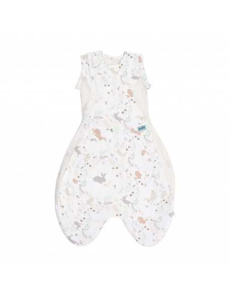 Purflo Swaddle To Sleep Bag 0.5 Tog 0-4M Storybook Nutmeg Purflo