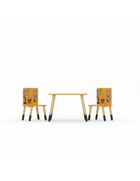 Kidsaw JCB Muddy Friends Table & 2 Chairs Kidsaw