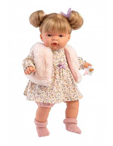 Llorens Dolls Joelle Crying Baby Doll Girl Doll-Cream