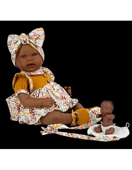 Arias Toys Mies & Aran Elegance Baby Girl Doll-Yellow Arias Toys