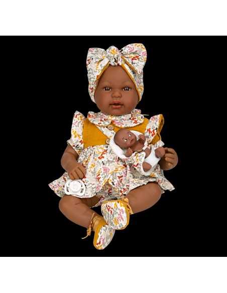 Arias Toys Mies & Aran Elegance Baby Girl Doll-Yellow Arias Toys