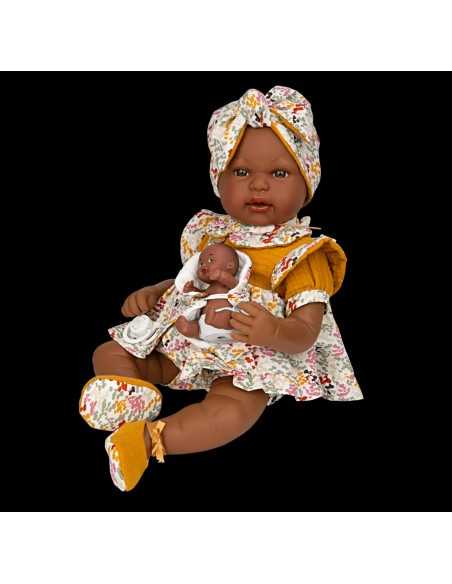 Arias Toys Mies & Aran Elegance Baby Girl Doll-Yellow Arias Toys