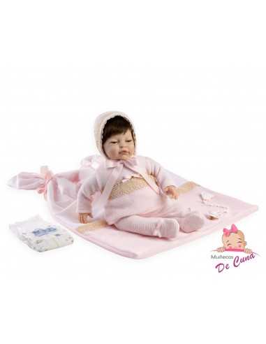 Arias Toys Faith Reborn Silicon Baby Girl Doll 45 cm-Pink